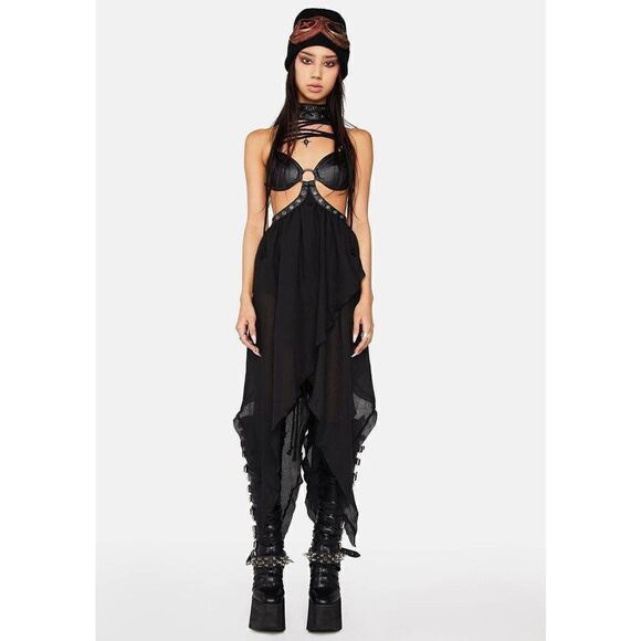 Darker Wavs Modulation Lace Up Harness Dress - Picture 11 of 12